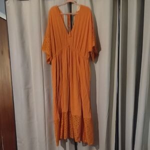 Torrid Vibrant Orange Maxi Dress